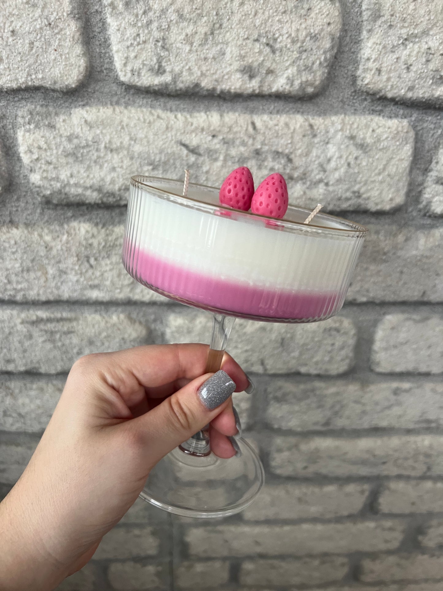 Strawberry Vanilla Spritz Candle
