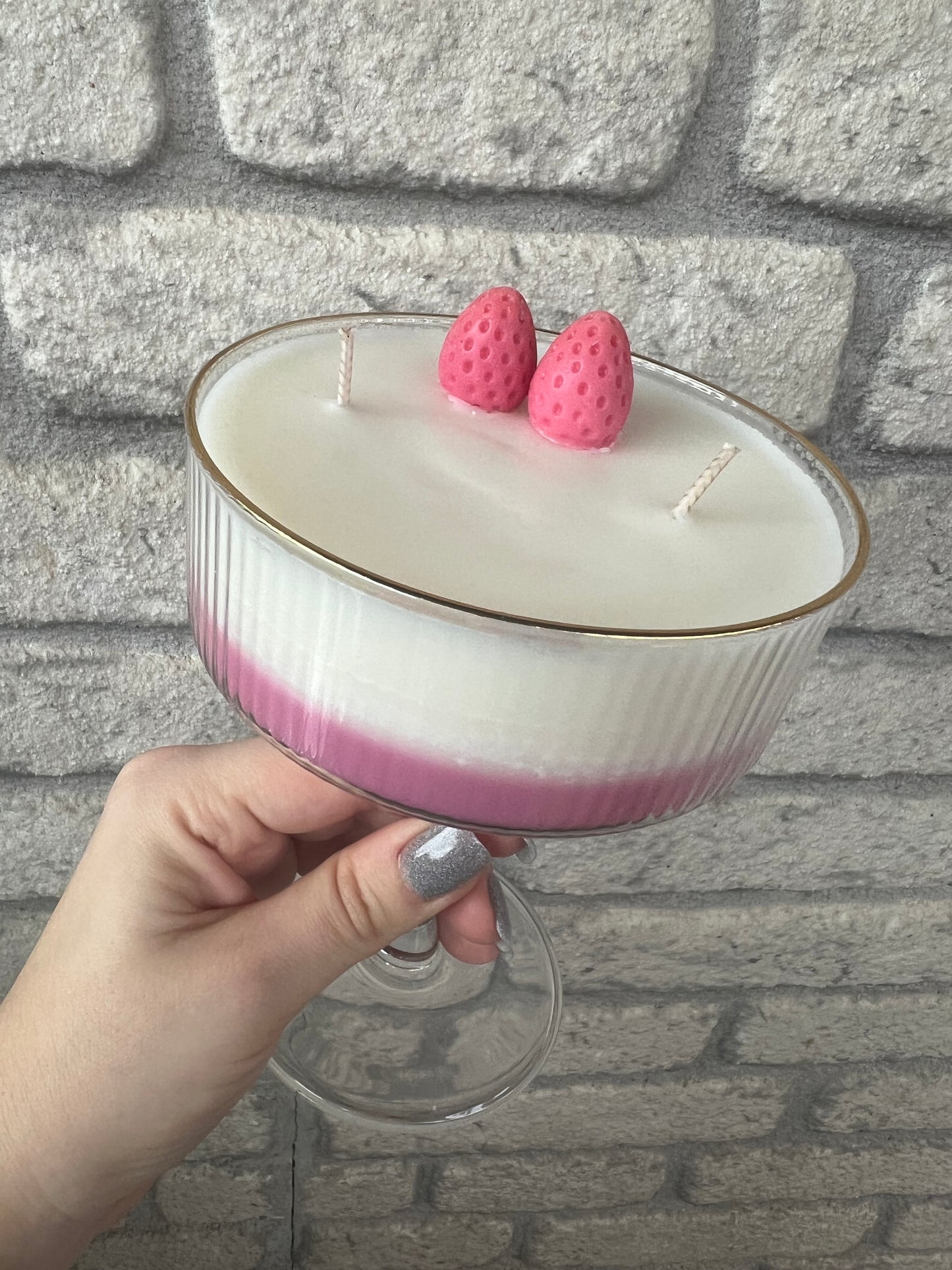 Strawberry Vanilla Spritz Candle